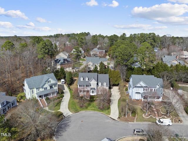 drone / aerial view featuring a residential view