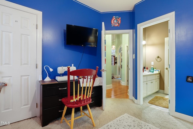 home office featuring baseboards