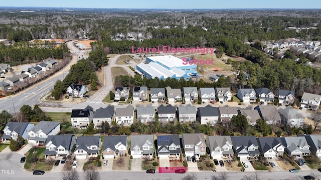 drone / aerial view with a residential view