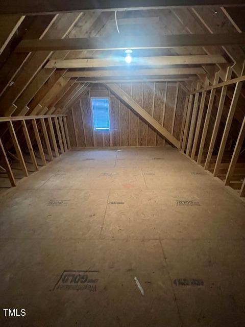 view of attic