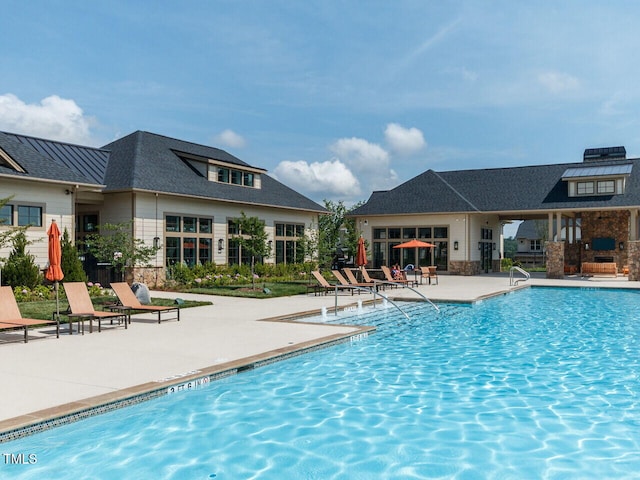 community pool featuring a patio