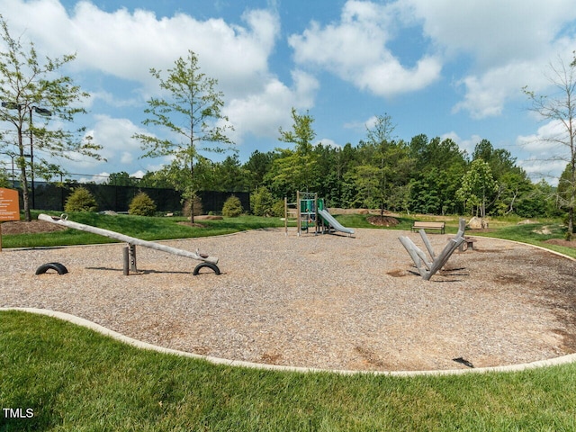 view of communal playground