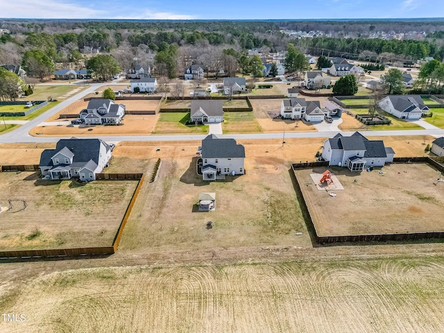 birds eye view of property featuring a residential view