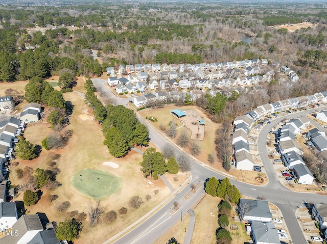 drone / aerial view featuring a residential view