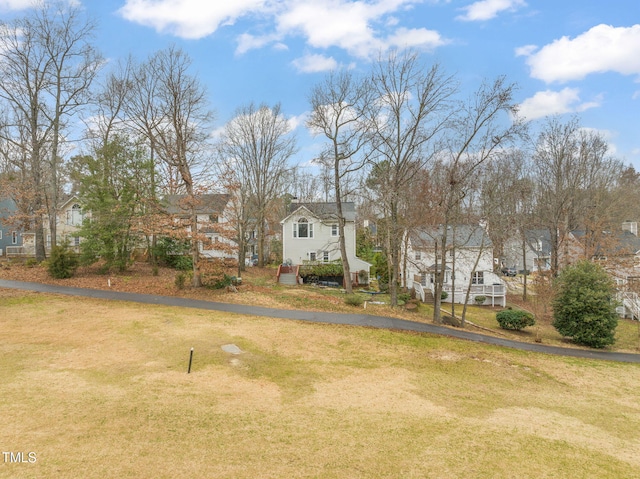 view of yard with a residential view