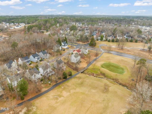 drone / aerial view with a residential view