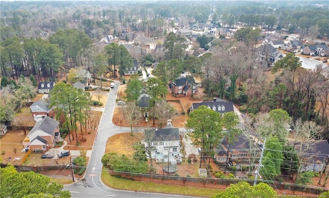 bird's eye view featuring a residential view