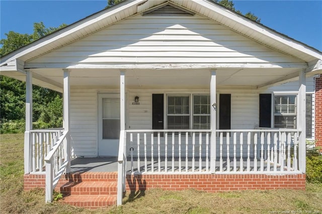 bungalow with a porch