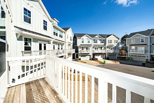 balcony with a residential view