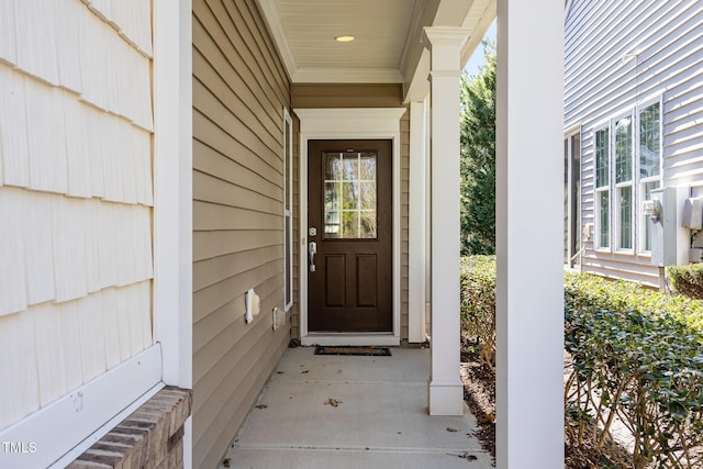 view of property entrance