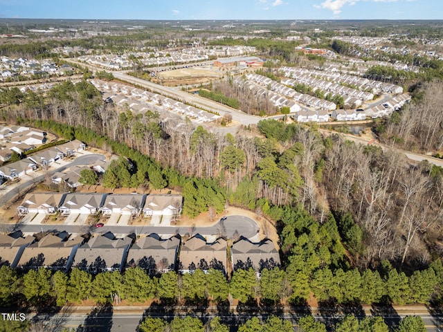 aerial view featuring a residential view