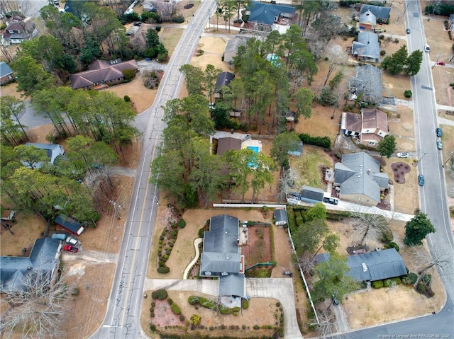 drone / aerial view featuring a residential view