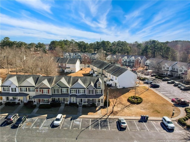 drone / aerial view featuring a residential view