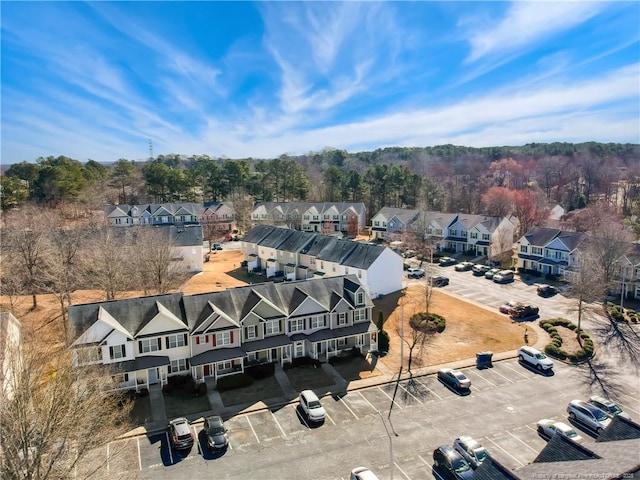 bird's eye view with a residential view