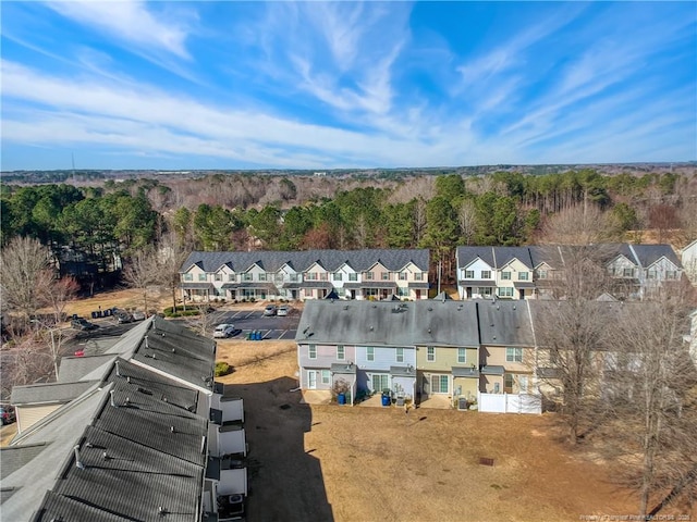 bird's eye view with a residential view