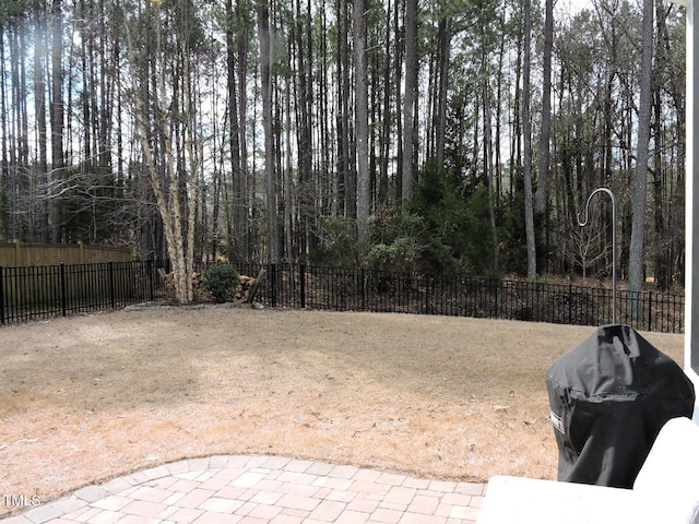 view of yard with fence private yard