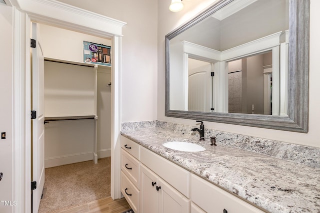 bathroom featuring vanity