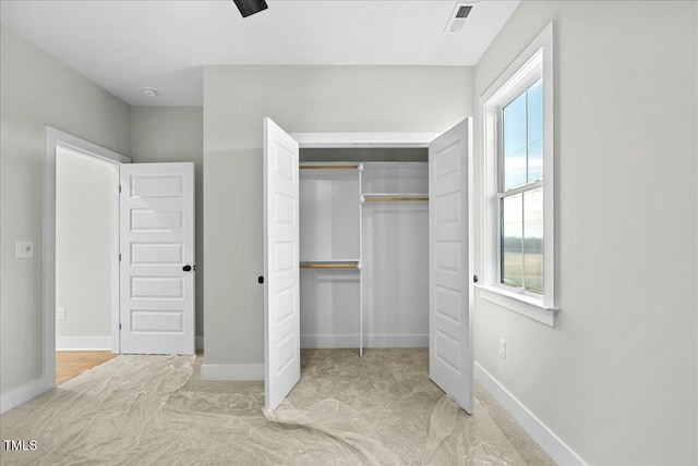 closet with visible vents