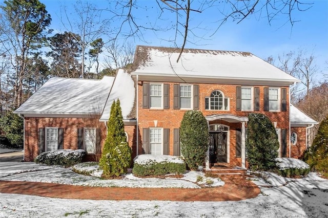 view of front of property with brick siding