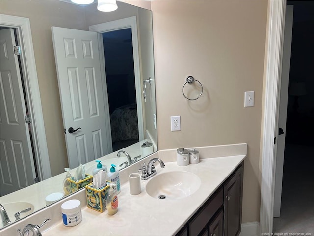 bathroom with vanity