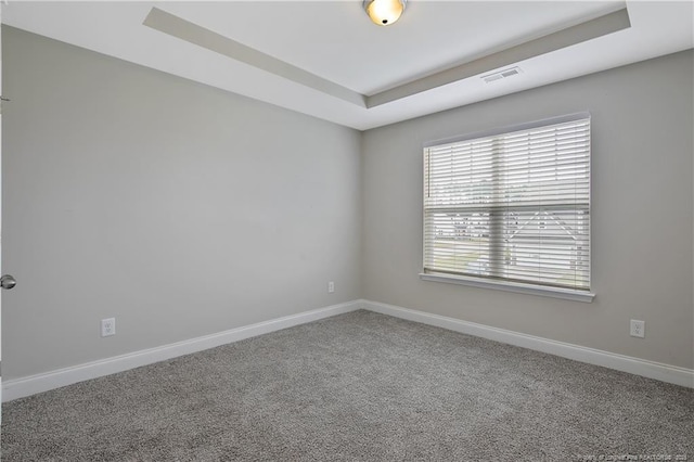 387 Springhaven Dr, Raeford, NC 28376 - carpeted empty room featuring baseboards and a raised ceiling