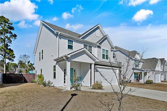 387 Springhaven Dr, Raeford, NC 28376 - view of front of house featuring an attached garage and concrete driveway