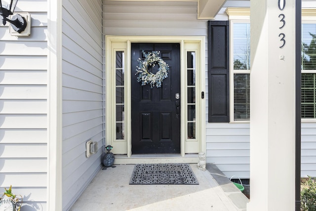 view of entrance to property