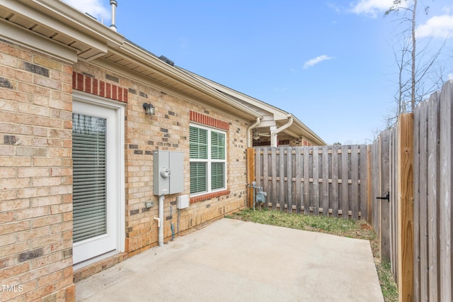 view of patio / terrace with fence