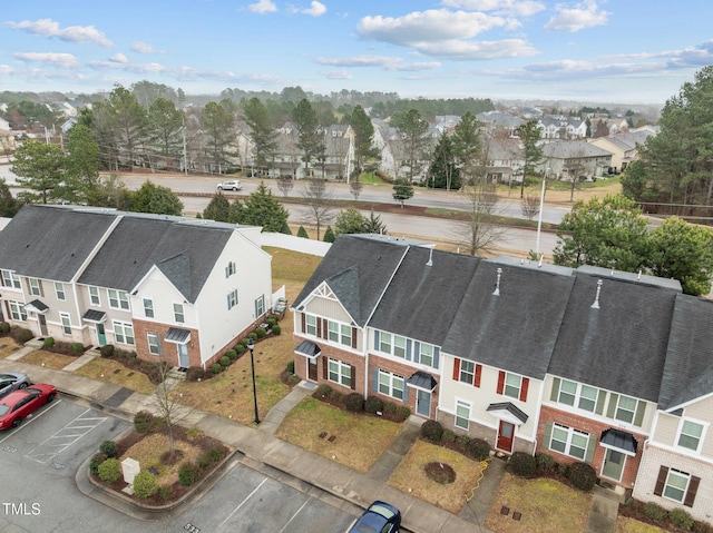 drone / aerial view with a residential view