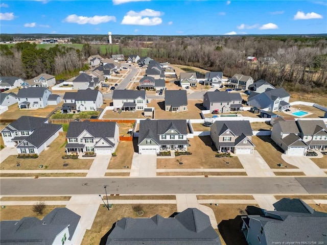 birds eye view of property featuring a residential view