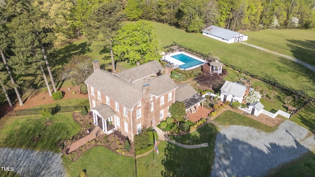 birds eye view of property