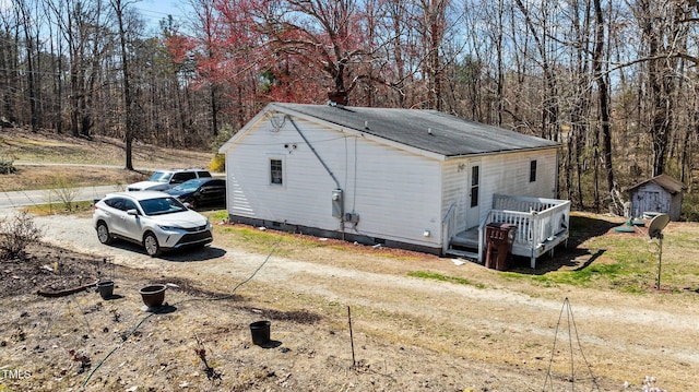 2778 Morton-Pulliam Rd, Roxboro, NC 27574 - view of home's exterior featuring crawl space and a shingled roof
