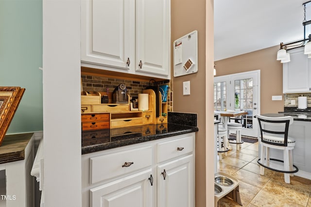 bar with backsplash