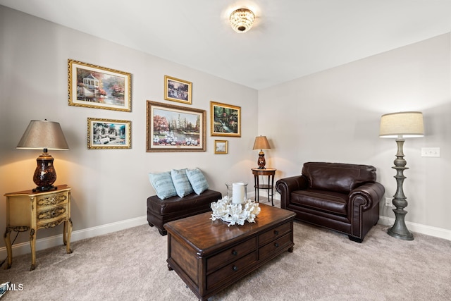 3356 Longleaf Estates Dr, Raleigh, NC 27616 - living room featuring baseboards and light colored carpet