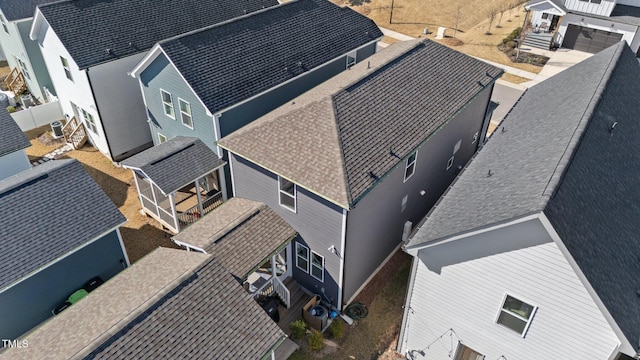 drone / aerial view featuring a residential view