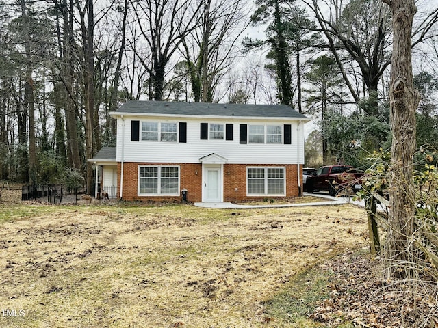 view of front facade with brick siding