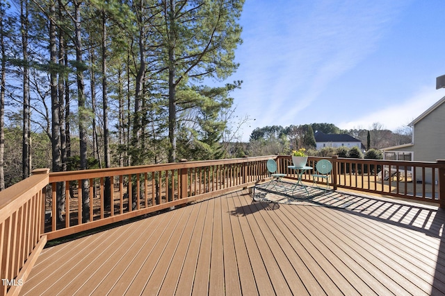 view of wooden terrace