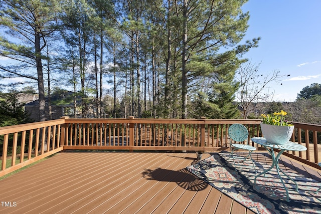 view of wooden terrace