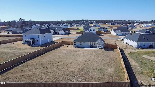 bird's eye view featuring a residential view