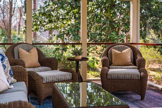 view of sunroom / solarium