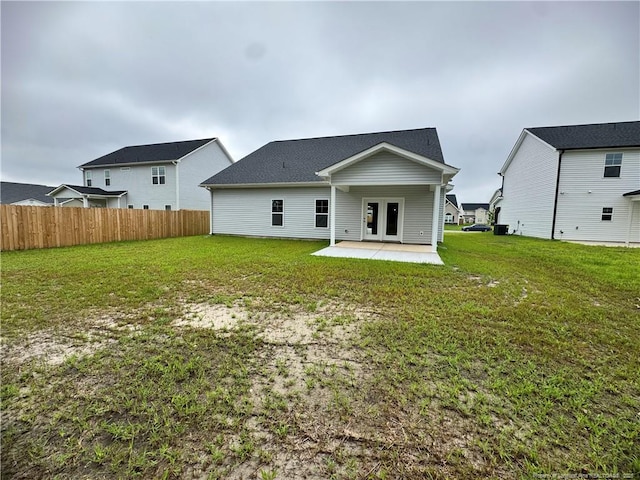 364 Whitestone Dr, Fayetteville, NC 28312 - back of property featuring a patio and french doors