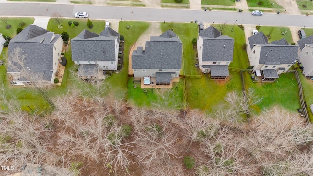 aerial view featuring a residential view