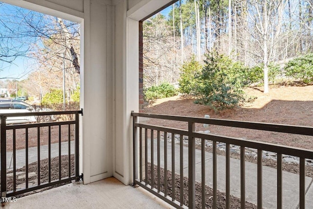 view of balcony