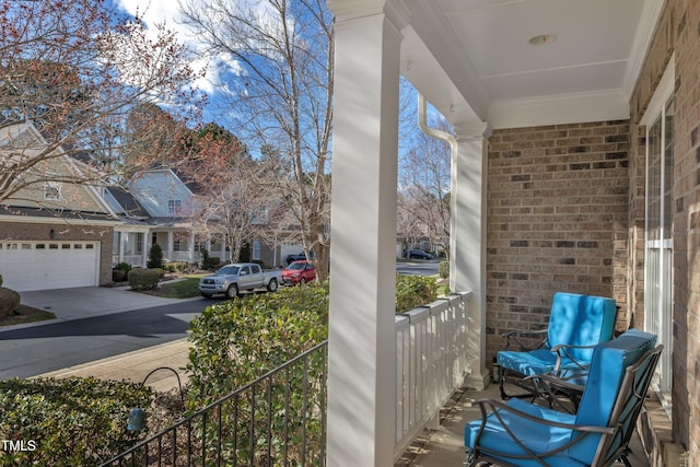 exterior space featuring a porch