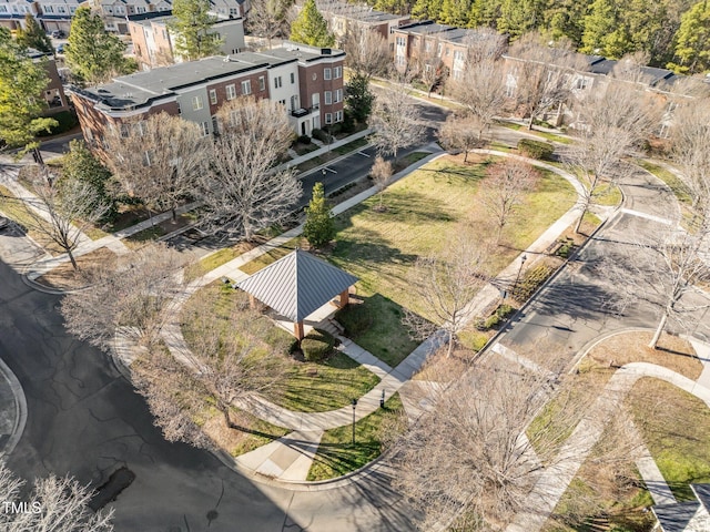 aerial view featuring a residential view