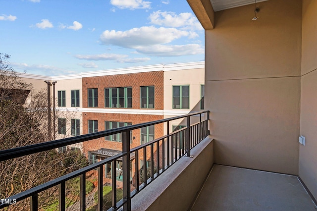 view of balcony