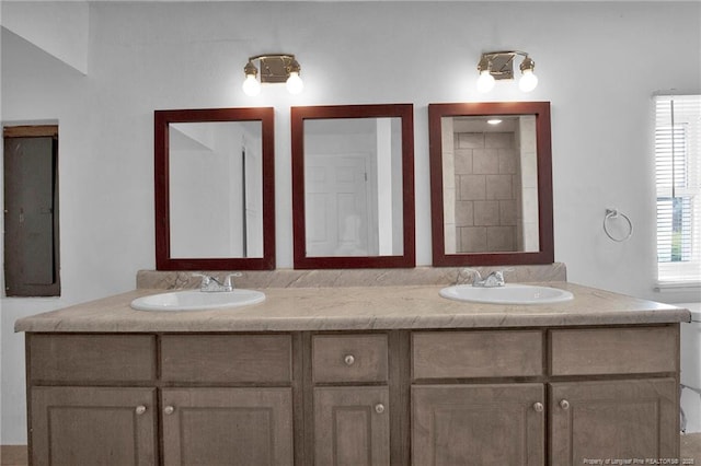 173 Style Dr, Parkton, NC 28371 - bathroom with double vanity and a sink