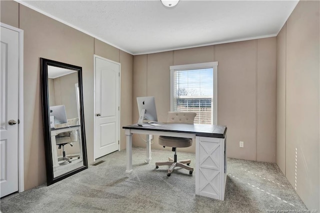 home office featuring carpet