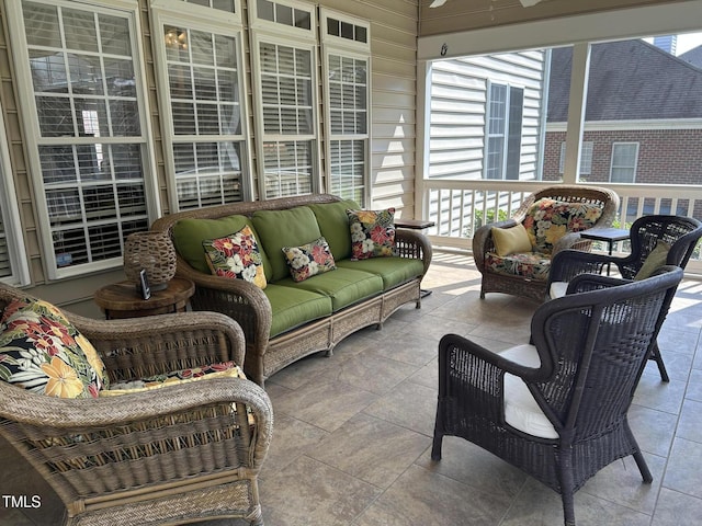 view of patio / terrace with an outdoor hangout area