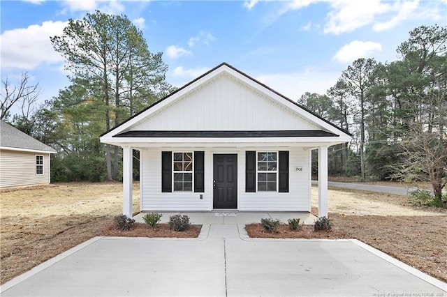 view of front of home with a porch